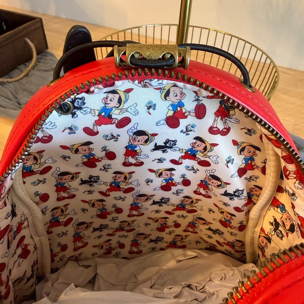 Disney Loungefly Pinocchio Backpack - Picture 6 of 9